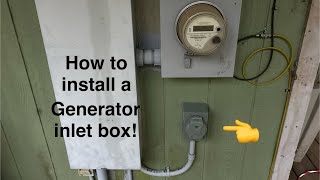 How to install a 50 amp generator inlet box on your home Run your WHOLE house or most of it [upl. by Demahom]