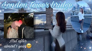 London tower bridge  Met after almost 1 year 🥹  Jyoti Gurung ❤️ [upl. by Nirret]