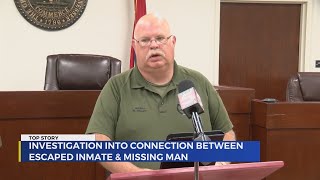 Sheriff Fraley speaks on missing man escaped inmate [upl. by Annabal]