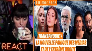 MOUFETTE REACT RHINOCÉROS TRANSPHOBIE LA PANIQUE DES MÉDIAS ET L’EXTRÊME DROITE [upl. by Rechaba]