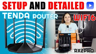 Tenda RX2 Pro Dual Band Gigabit Wifi6 Router setup Affordable WIFI 6 router [upl. by Kissee]