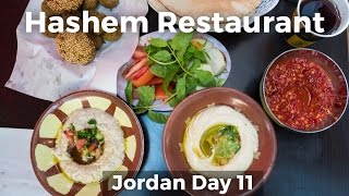 Legendary Jordanian Street Food at Hashem Restaurant  Amman Jordan [upl. by Sakmar]