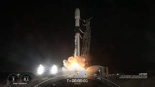 SpaceX launches 22 Starlink satellites from Vandenberg nails landing [upl. by Bride]