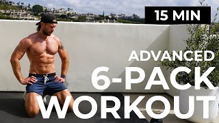 15 Min Advanced Abs  SHREDDED ABS WORKOUT [upl. by Smaj]