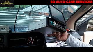 INSTALLING RETRACTABLE MP5 CAR STEREO ON ISUZU SPORTIVO P5 [upl. by Inafit]