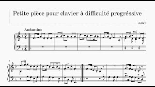 Courte étude pour clavier à la difficulté progressive [upl. by Emmerich155]