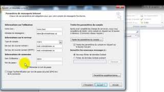Comment créer un compte de courriel dans Outlook 2010 [upl. by Scales952]