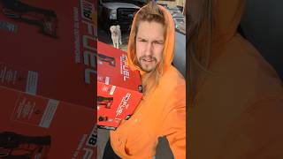 Just picked up a new Milwaukee M18 Roofing and vinyl siding nailers from Home Depot Lets review [upl. by Ahsinar806]