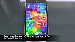 Samsung Galaxy S5 FingerScanner im Test [upl. by Legnaros]