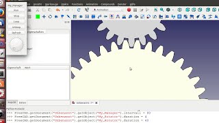 FreeCAD Zahnrad WorkbenchModul und Animation [upl. by Cheston]