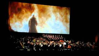 The Fellowship of the Ring in Concert Balrog scene [upl. by Nigle]