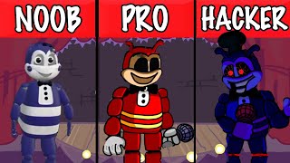 FNF VS Jollibee FULL FNAF HORROR MOD Noob Pro Hacker KBH Games [upl. by Wilterdink]