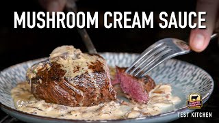 Steak with Mushroom Cream Sauce [upl. by Phira]