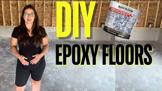 I Tried The Most Popular DIY Epoxy Garage Floor Coating [upl. by Adnolohs]