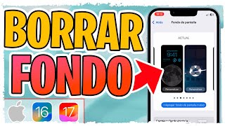 Como Eliminar Fondos de Pantalla en IOS 16 17 ✅ [upl. by Anneirb545]