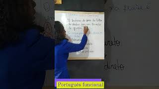 Questão sobre transitividade verbal portuguesparaconcursos [upl. by Anomor896]