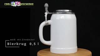 Bierkrug mit Zinndeckel [upl. by O'Connell]