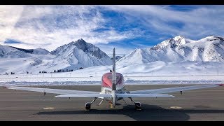 Landing in Mammoth with Cirrus SR22T [upl. by Ettesel]