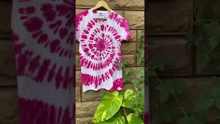 Tie Dye Hot Pink  DIY Tie Dyeing with Kadam Colors shorts art tiedye fashiondyeing diy [upl. by Ul217]