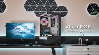 GameMax Vista COC Midtower Case  Sleek design powerful cooling [upl. by Loy]