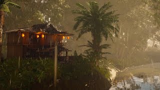 Rainforest With Relaxing Rain Ambience for Sleep amp Study [upl. by Tammany]