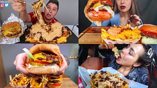 ASMR Best Fast Food Burger  Cheese Fries Mukbang Compilation  Satisfying Big Bites [upl. by Hoang]