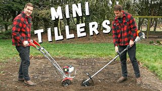 Mini Tillers Are they the same Are they Good Stihl  Mantis  EGO  EuroSystems [upl. by Gardal]