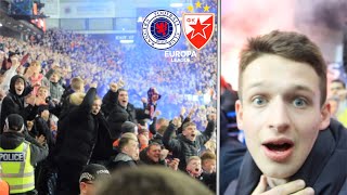 POLICE SEPARATE FANS at RANGERS vs RED STAR BELGRADE [upl. by Leoy546]