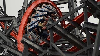 Wicked Cyclone  Six Flags New England  RMC  Rocky Mountain Construction  IBox Track [upl. by Peg]