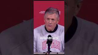 UTAH HEAD COACH on SHEDEUR SANDERS and COACH PRIME DEADLY OFFENSE deionsanders coloradofootball [upl. by Fitton]