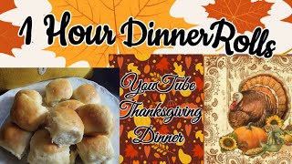 Thanksgiving 1hour Dinner Rolls Easy Delicious [upl. by Onafets]