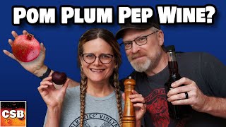 Pomegranate Plum Pepper Wine SUPER EASY RECIPE [upl. by Aissilem591]