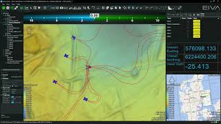 EIVA NaviSuite  Multibeam and hydrographic surveys  AutoCAD drawings in NaviPac [upl. by Saied349]