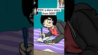 Revealing pages of my diary thru animations 🫶 2000s emo y2k comedy animation lgbt shorts [upl. by Frazer970]