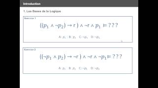 Logique Informatique Intro [upl. by Acirem]