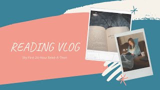 READING VLOG  24 HOUR READATHON [upl. by Nylevol941]