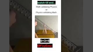 physics vs Maths science shorts viral [upl. by Riabuz]