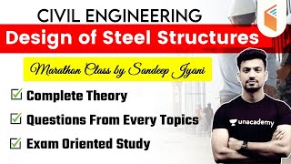 Design of Steel Structures  Marathon Class Civil Engineering by Sandeep Jyani [upl. by Warden871]