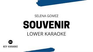 Souvenir Lower Key KaraokeInstrumental Selena Gomez [upl. by Yasnyl]