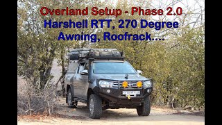 Toyota Hilux Overland Setup  Phase 20  RTT Awning Roofrack [upl. by Lusty]