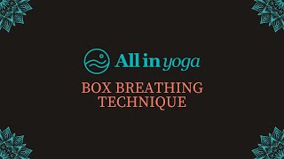 Box Breathing Technique [upl. by Ssalguod10]