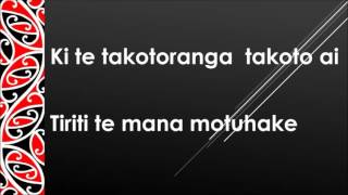 Toia Mai te waka nei with lyrics [upl. by Fernand]