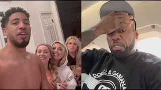 Tyrese Haliburton Got 3 Snow Bunnies READY For 50 Cent After The Club [upl. by Dalenna]