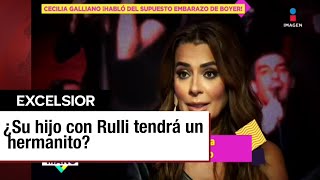 Cecilia Galliano reacciona a supuesto embarazo de Angelique Boyer [upl. by Kylander]