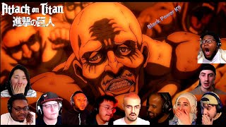 Commander Pixis Death  Attack on Titan Season 4 Part 2 Episode 6 Reaction Mashup [upl. by Jareb]