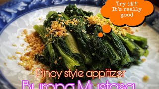 HOW TO MAKE BURONG MUSTASA  Mustasa Recipe  Mustasa Appitizer by Maverph [upl. by Enomes]