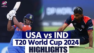 USA vs IND T20 World Cup 2024 Highlights United States vs India T20 World Cup Full Highlights [upl. by Forbes]