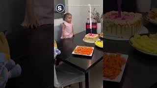 Deadpan Little Girl Unimpressed by Her Own Birthday Bash [upl. by Yole]