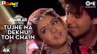 Tujhe Na Dekhu Toh Chain Jhankar Divya Bharti  Kumar Sanu Alka Yagnik  Rang  Kahin Mujhe Pyaar [upl. by Naira864]