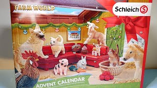 Schleich Farm World Advent Calendar 2018 Opening  Schleich 97700 [upl. by Bancroft]